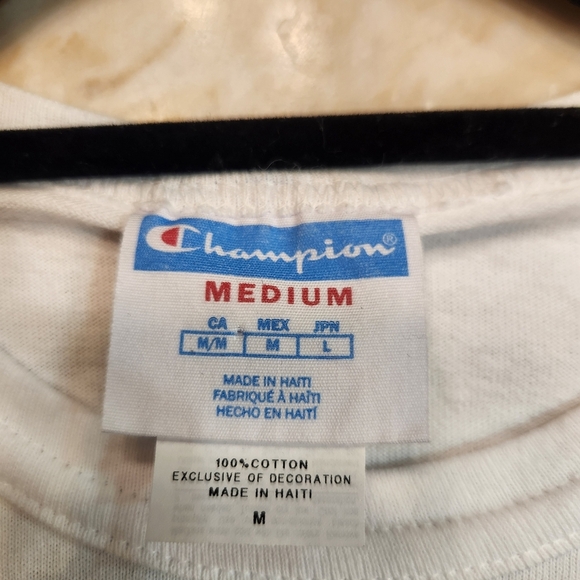 90's Vintage Cotton Champion Bulldog T-shirt Size Medium - Picture 3 of 7